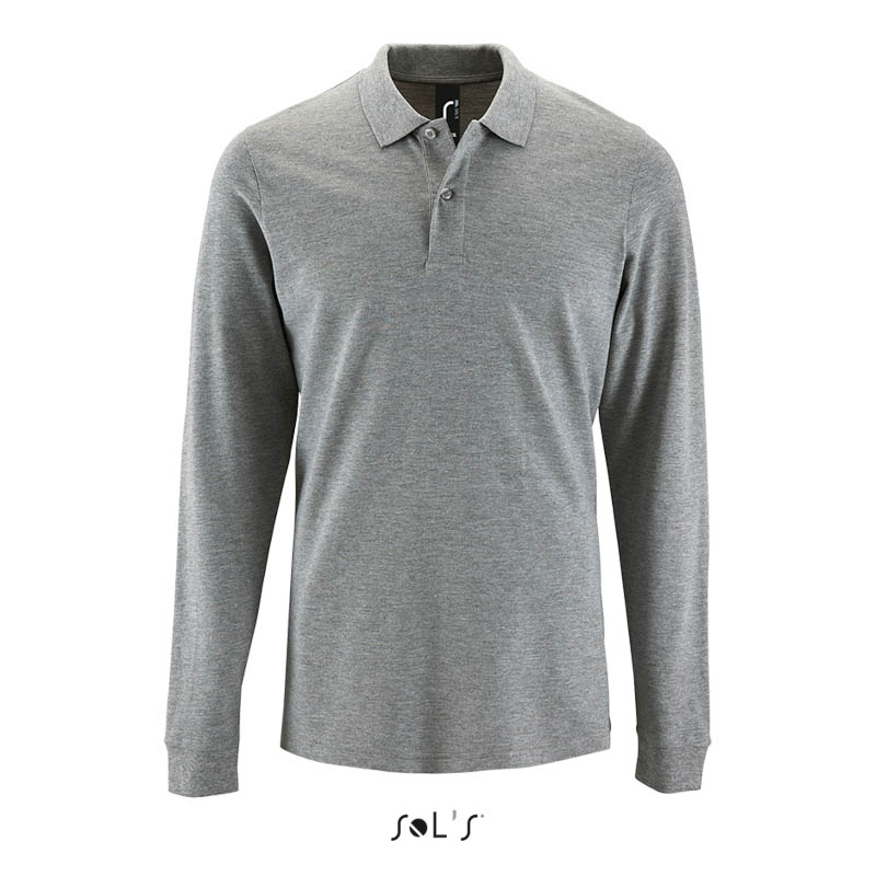 Футболка поло лонгслів чоловіча SOL'S Perfect LSL men, 180 г/м²