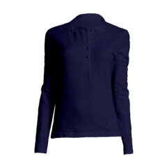 Футболка поло лонгслив женская SOL'S Podium, 210 г/м², M