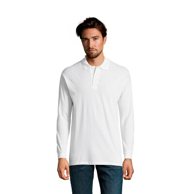 Футболка поло лонгслив мужская SOL'S Star, 170 г/м²