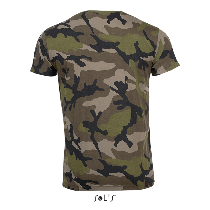 Футболка чоловіча SOL'S Camo men, 150 г/м²