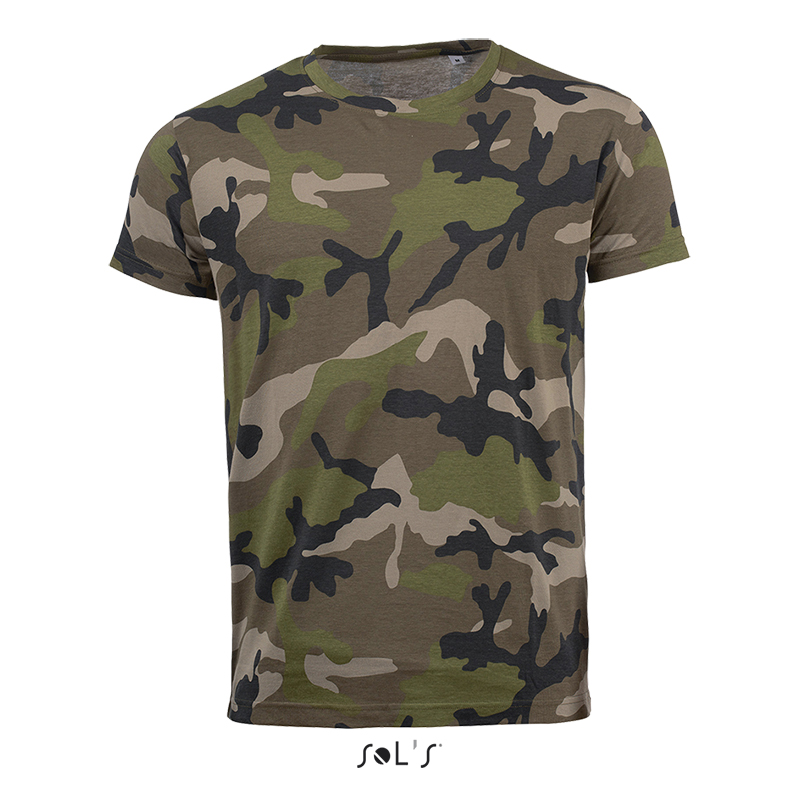 Футболка чоловіча SOL'S Camo men, 150 г/м²