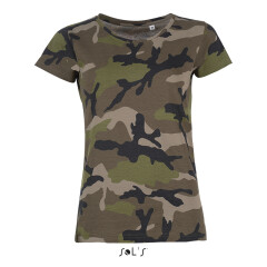 Футболка жіноча SOL'S Camo women, 150 г/м²