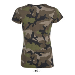 Футболка жіноча SOL'S Camo women, 150 г/м²
