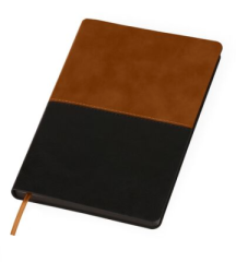 Записная книга A5 Twice в линию, кремовый блок