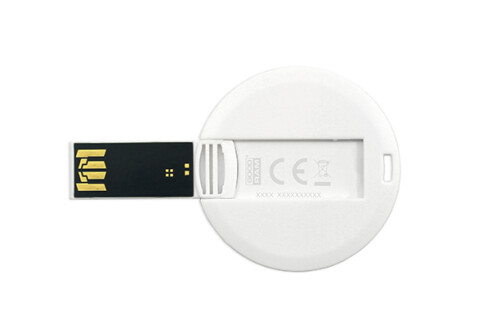 Флешка круглая кредитная карта USB 2.0