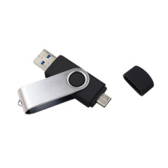 МЕТАЛЛИЧЕСКАЯ ФЛЕШКА TWISTER USB 3.0 + Type-C