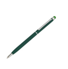 Ручка металлическая со стилусом STELA, зеркальный лого