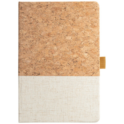 ЭКО записная книжка А5 пробка + лён