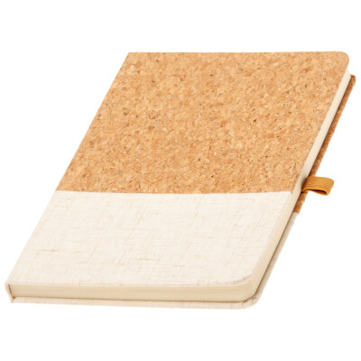 ЭКО записная книжка А5 пробка + лён