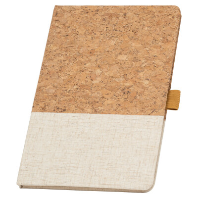 ЭКО записная книжка А5 пробка + лён