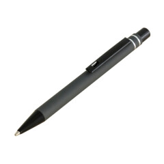 Ручка металева IDZI чорними елементами та покриттям софт-тач