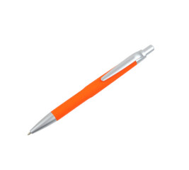 Ручка шариковая GRETA с софт-тач покрытием и серыми элементами