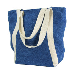 JEANA, Cумка из джута с белыми ручками