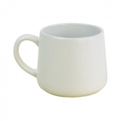 Керамическая чашка INGA 330 мл снаружи матовая белая, внутри глянцевая
