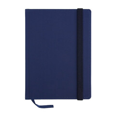 Блокнот А5 в клетку Софт, синий, крем. блок, жесткая обкл.