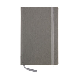 Блокнот А5 мини в линейку Петра, серый, крем. блок, гибкая обкл