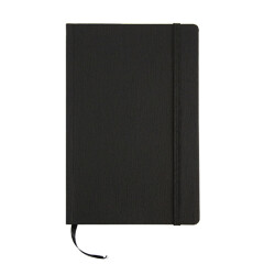 Блокнот А5 мини в линейку Петра, черный, крем. блок, гибкая обкл
