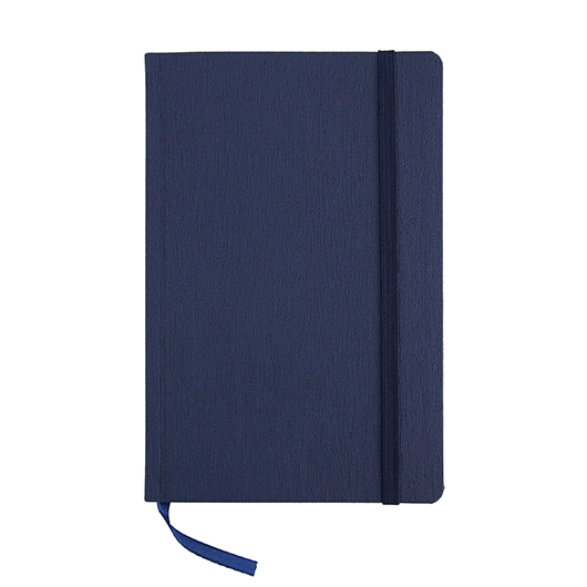 Блокнот А5 мини в линейку Петра, синий, крем. блок, гибкая обкл