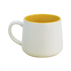 Керамическая чашка INGA 330 мл снаружи матовая белая, внутри глянцевая