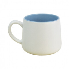 Керамическая чашка INGA 330 мл снаружи матовая белая, внутри глянцевая