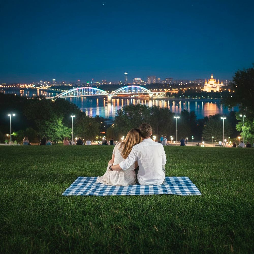 Плед флисовый двусторонний Soft Me Picnic 130х180см