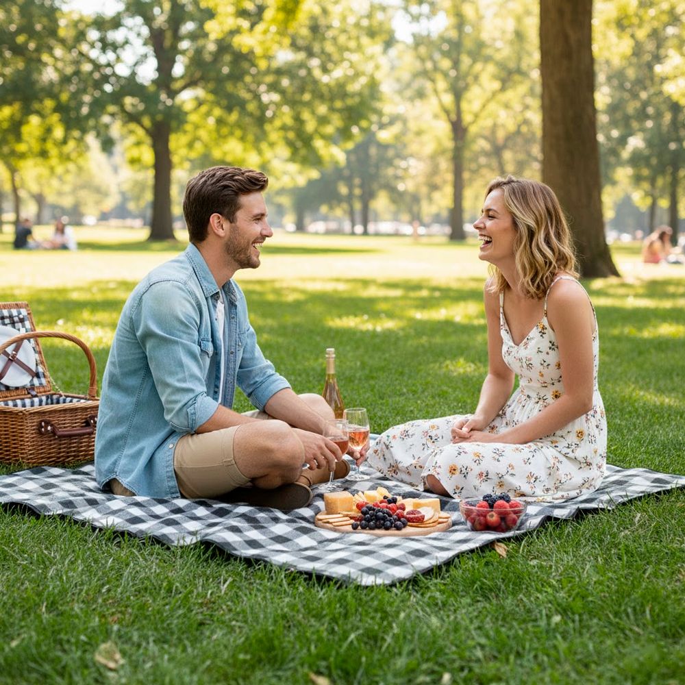 Плед флисовый двусторонний Soft Me Picnic 130х180см