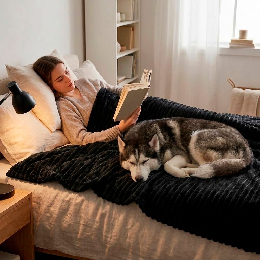 Флисовый плед Soft Me Line 130×180 см