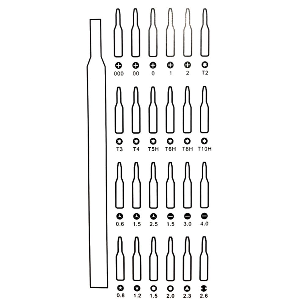 Прецизионная отвертка 25-в-1 TheGeneral FixMate