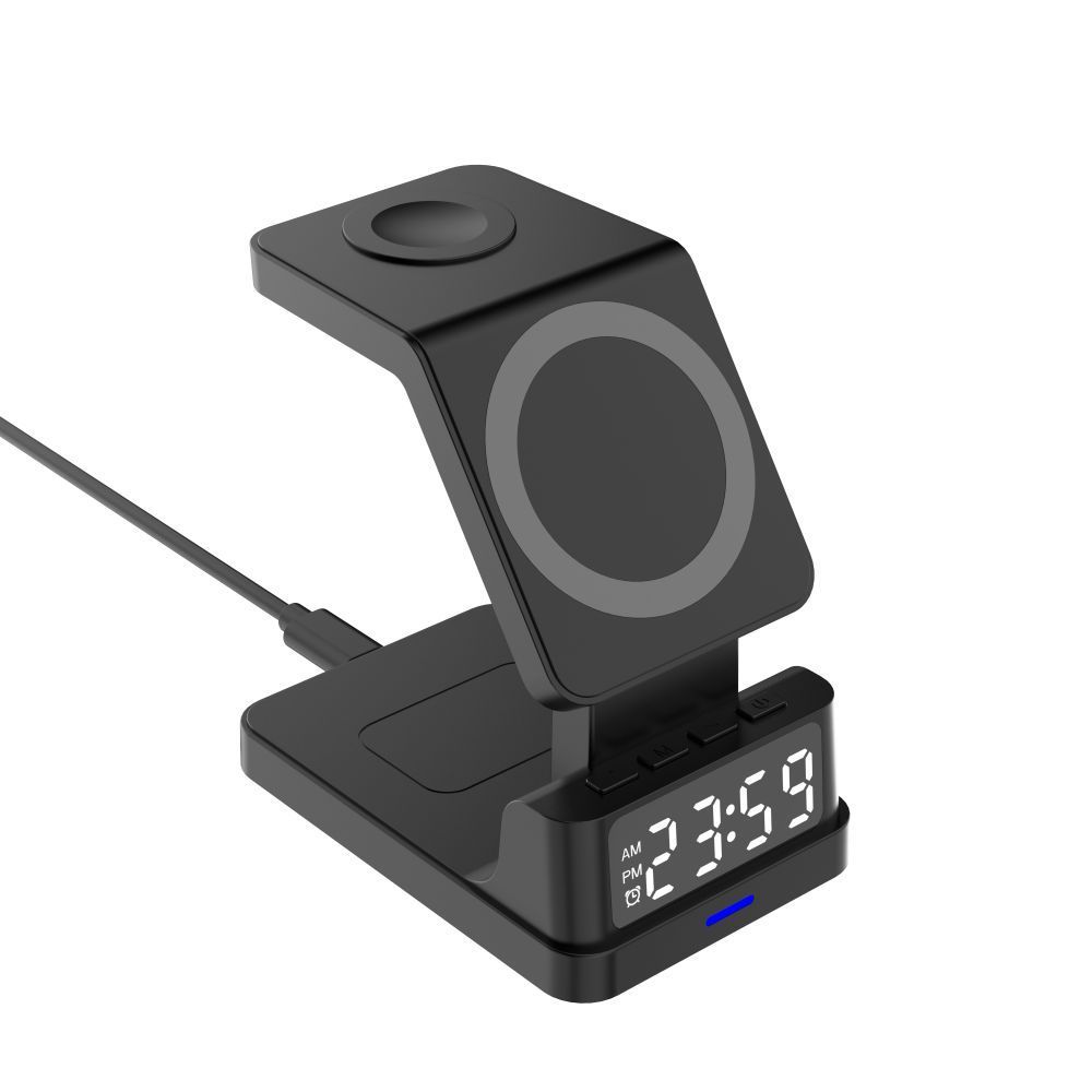 Бездротовий зарядний пристрій TheGeneral FlashCharge 15W з годинником