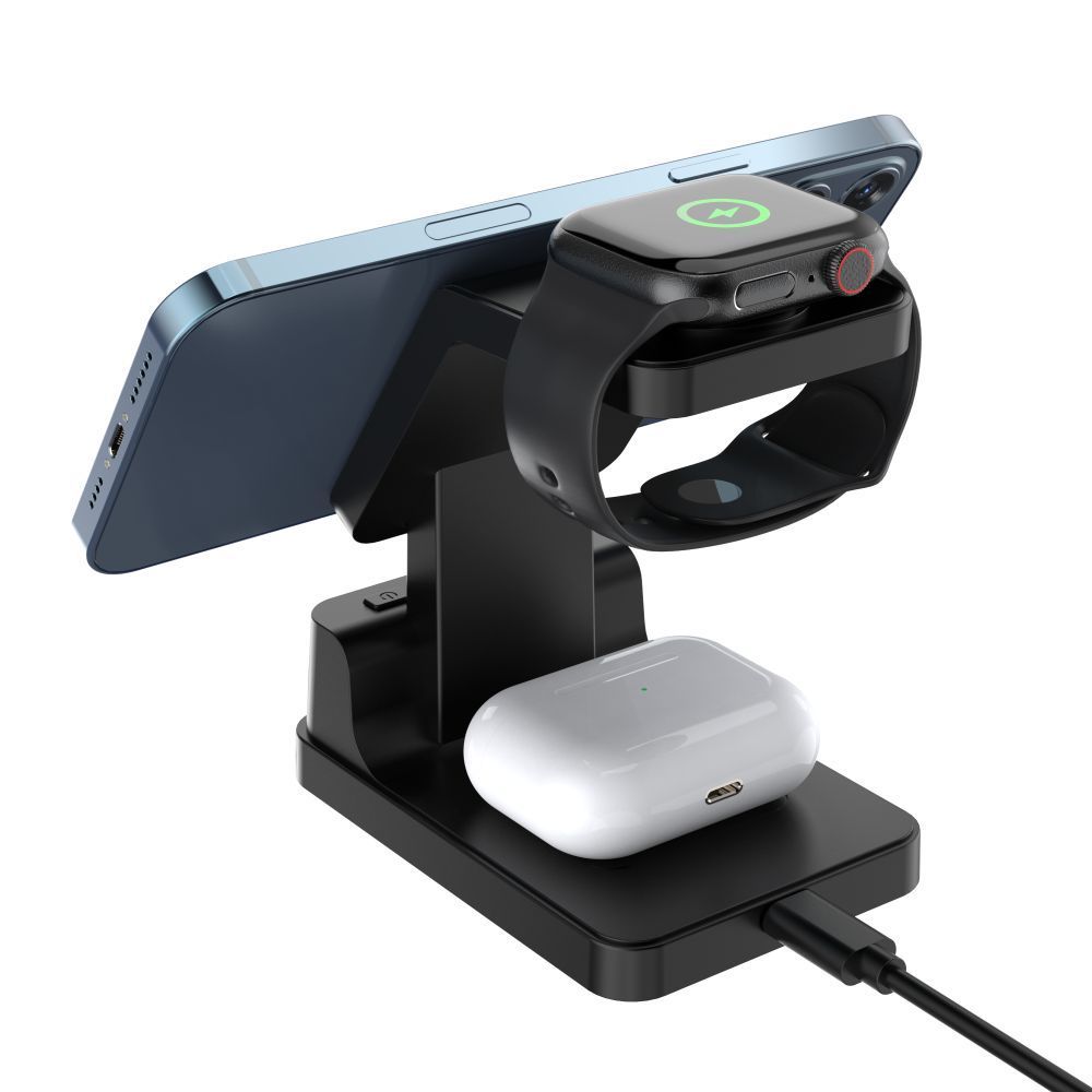 Бездротовий зарядний пристрій TheGeneral FlashCharge 15W з годинником